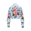 floral poplin knotted shirt