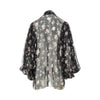vintage roses print chiffon blouse