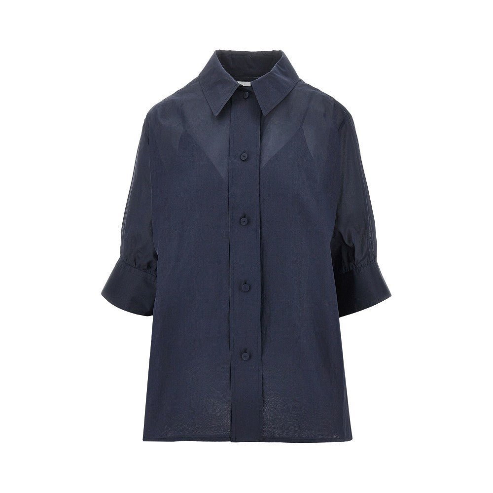 JIL SANDER 36 cotton organdy shirt