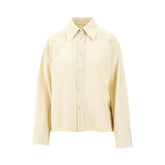 JIL SANDER 38 wool ripstop shirt