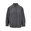 wool shirt with pin-striped motif