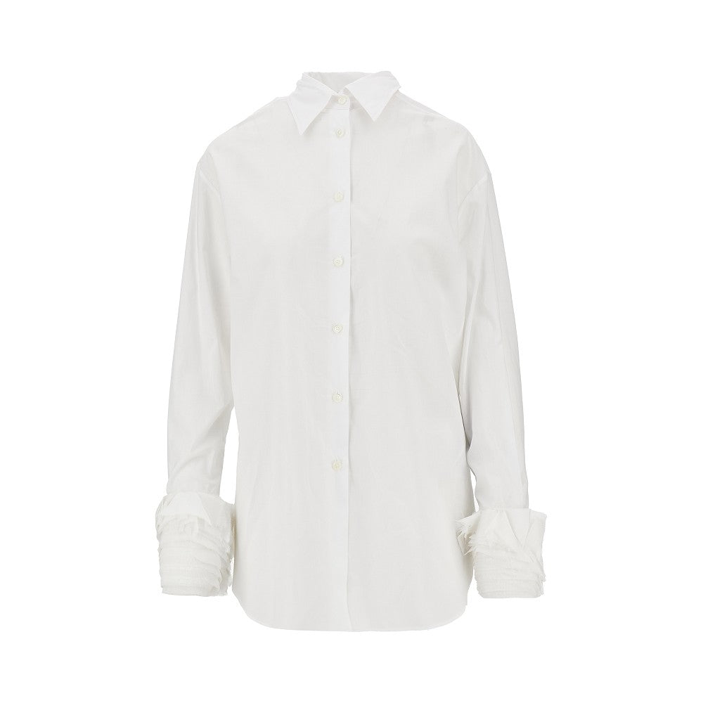 muslin shirt with layered cuffs