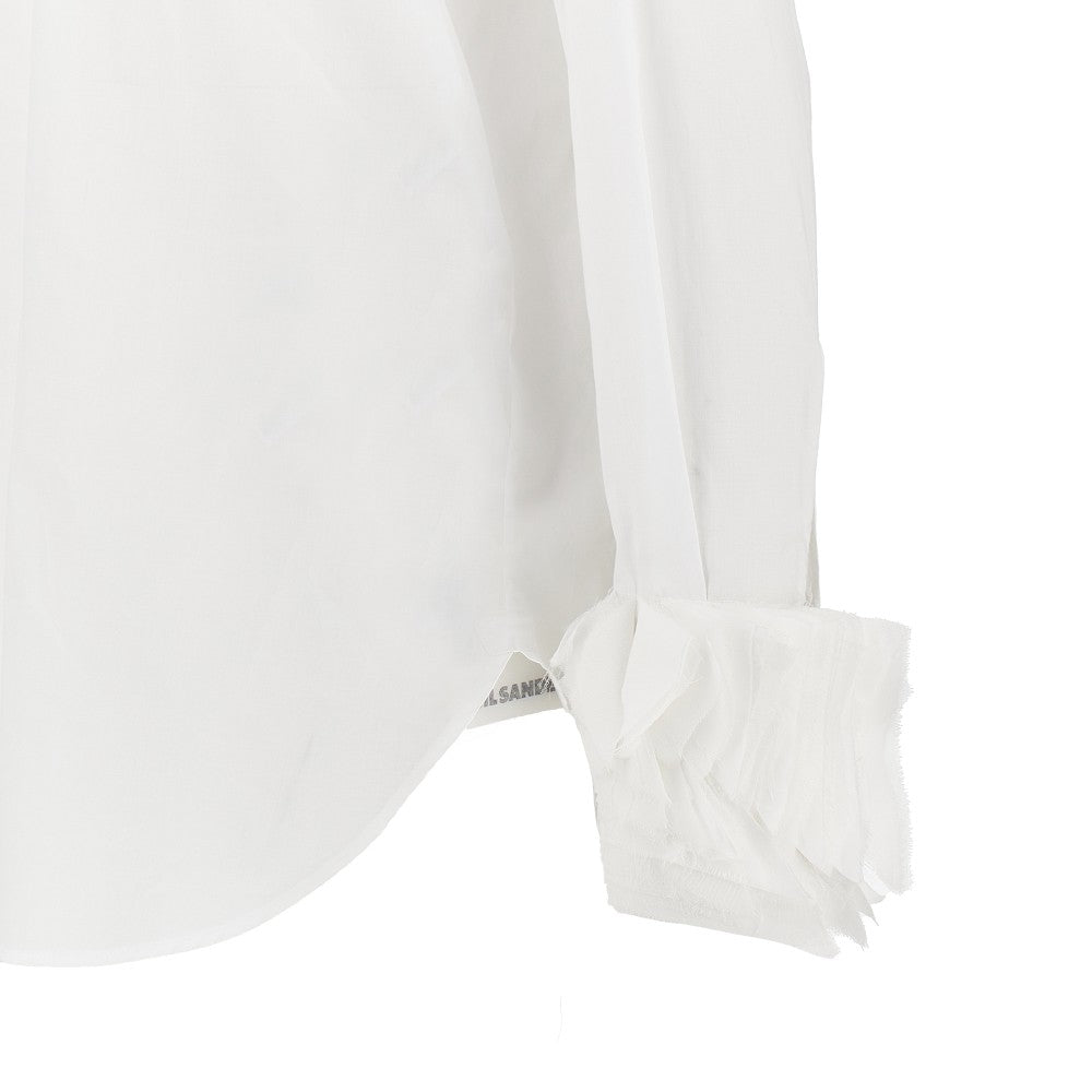 muslin shirt with layered cuffs
