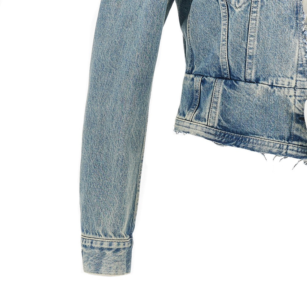 v-neck denim jacket
