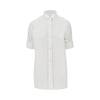 cotton poplin short-sleeved shirt