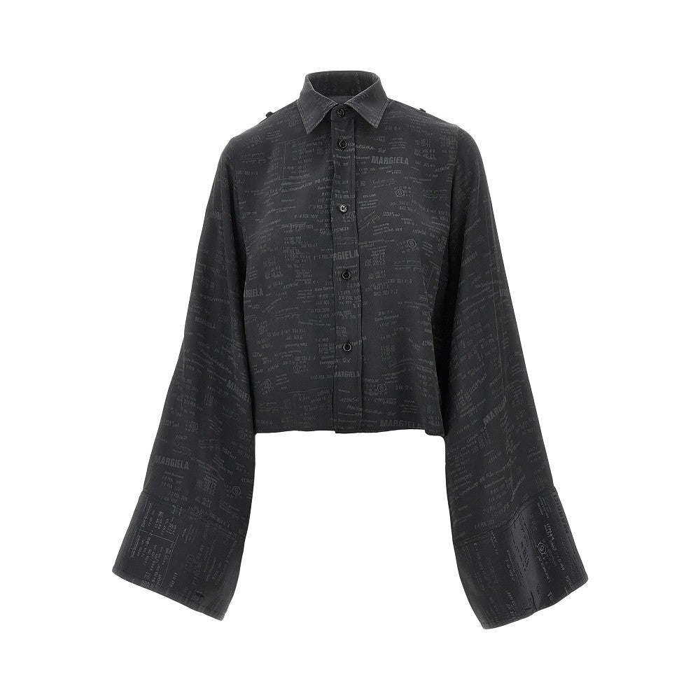 MM6 44 jacquard viscose-blend shirt