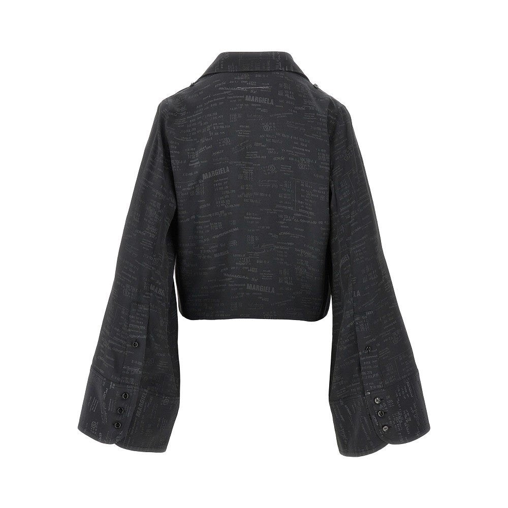 MM6 44 jacquard viscose-blend shirt