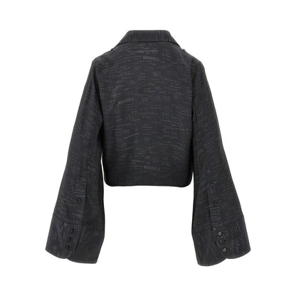 MM6 44 jacquard viscose-blend shirt