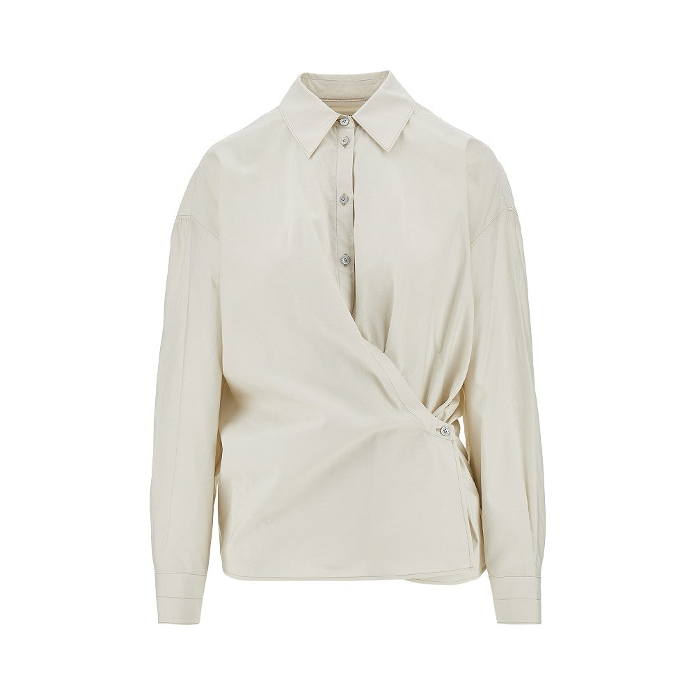 cotton and silk twisted shirt