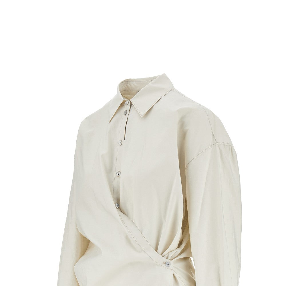LEMAIRE 38 cotton and silk twisted shirt