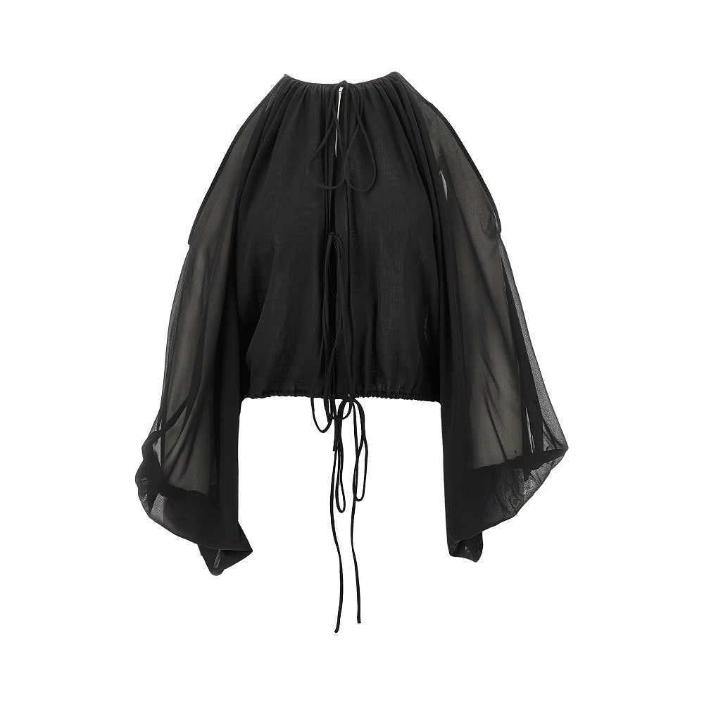 vesta stretch georgette blouse