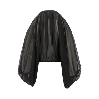 THE ANDAMANE 38 vesta stretch georgette blouse