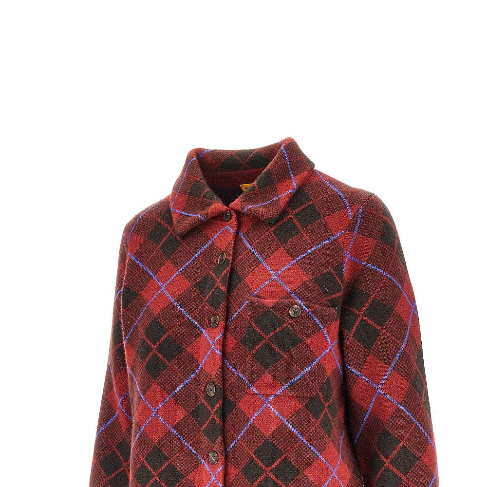 dylan check cashmere shirt