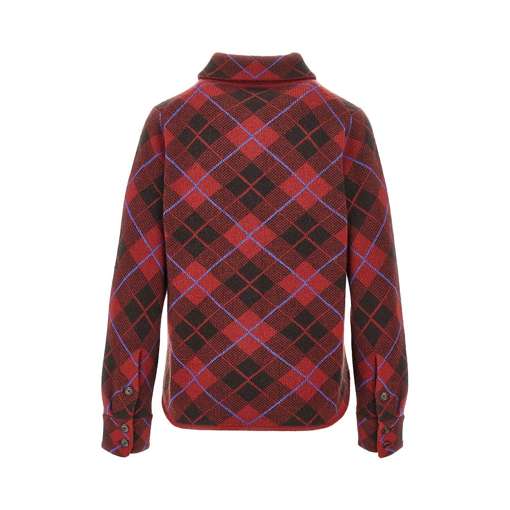dylan check cashmere shirt