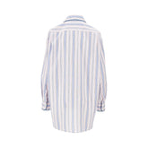 ETRO 40 striped shirt with velvet piping
