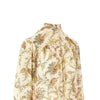 plumetis silk-blend blouse