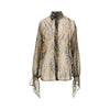lurex pinstriped paisley silk shirt