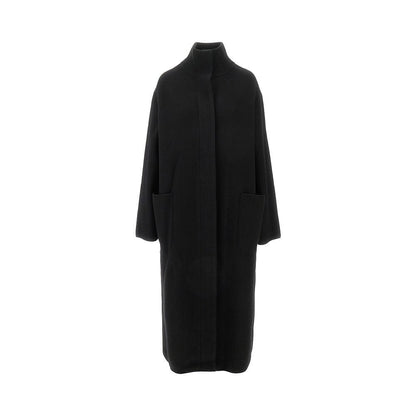 EMPORIO ARMANI 44 oversized cloth coat with knitted neck