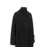 EMPORIO ARMANI 44 oversized cloth coat with knitted neck