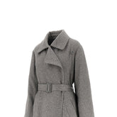 EMPORIO ARMANI 40 padded long coat with belt
