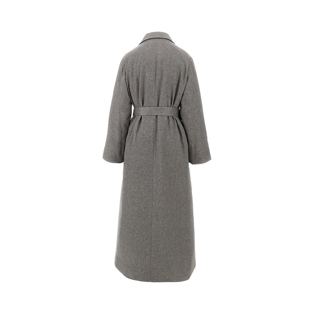 EMPORIO ARMANI 40 padded long coat with belt
