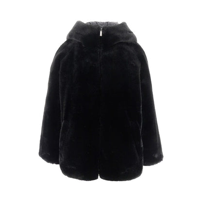 EMPORIO ARMANI 44 faux fur and nylon reversible jacket
