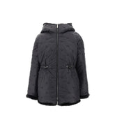 EMPORIO ARMANI 44 faux fur and nylon reversible jacket