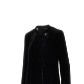 EMPORIO ARMANI 42 velvet coat with decentralized button