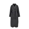 reversible double-breasted coat with belt