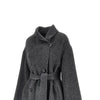 reversible double-breasted coat with belt