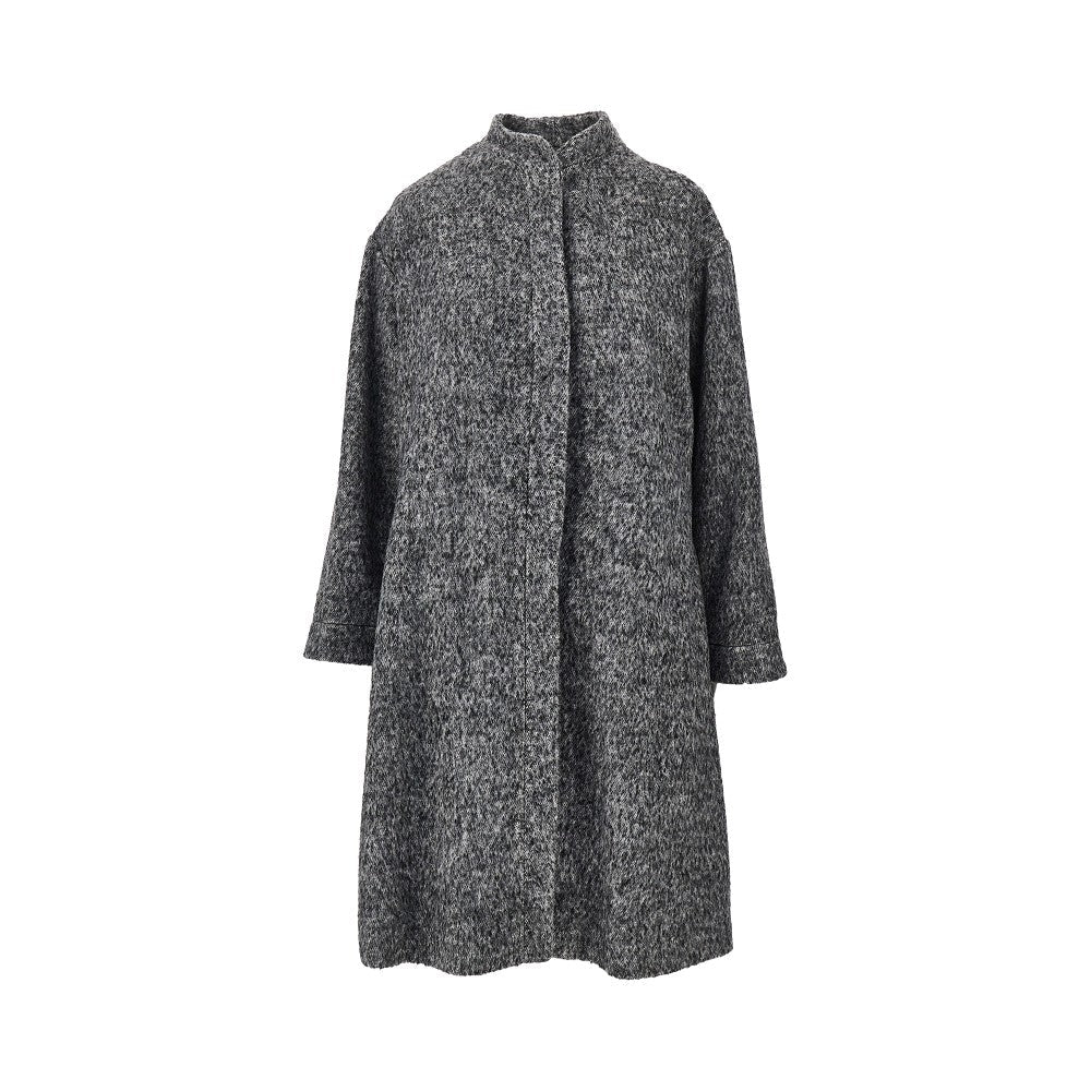 EMPORIO ARMANI 40 mélange wool blend coat