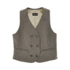 double-breasted wool vest