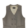 double-breasted wool vest