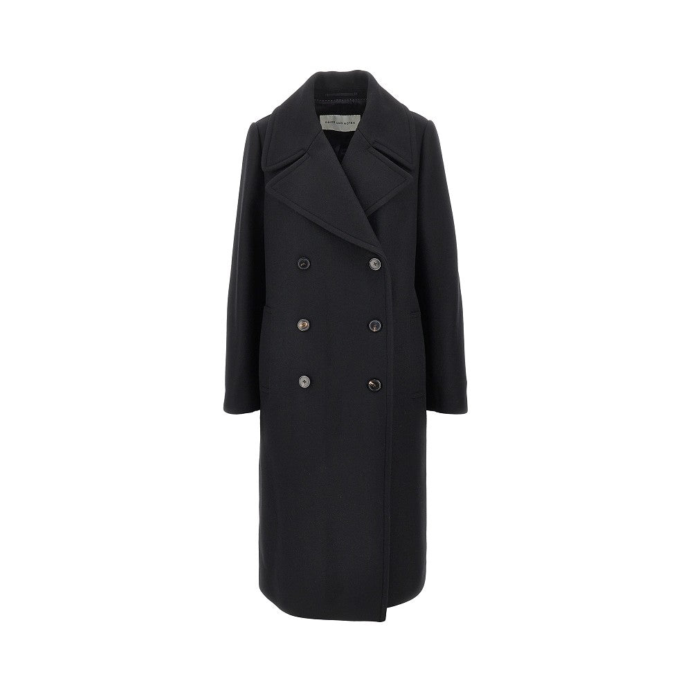 double-breasted long coat