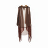 silk chiffon dust coat