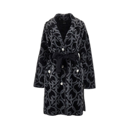 PINKO L love birds velour coat