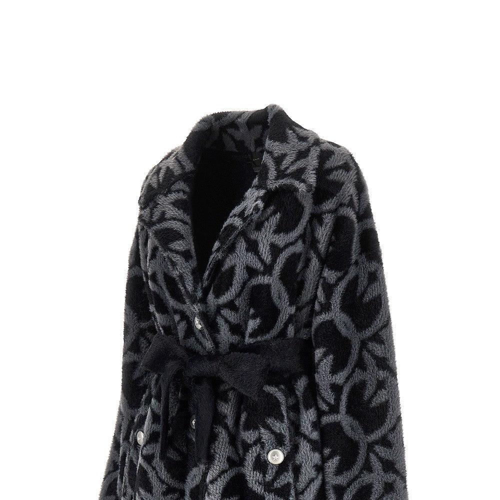 PINKO L love birds velour coat