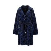 PINKO S love birds velour coat