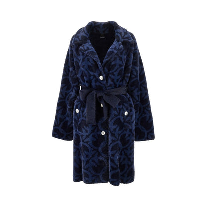 PINKO S love birds velour coat
