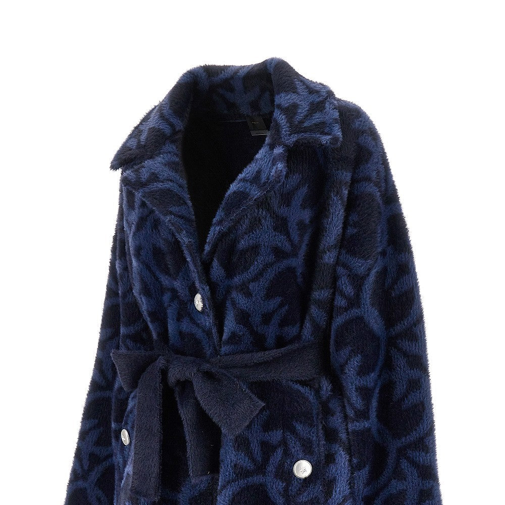 PINKO S love birds velour coat