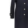 cloth single-breasted long coat