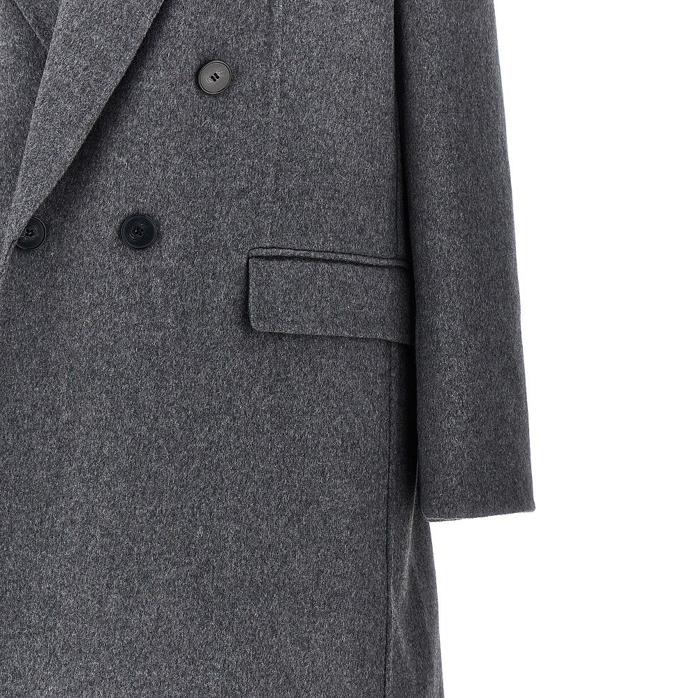 VICTORIA BECKHAM 8 mélange wool and cashmere long coat