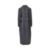 mélange wool and cashmere long coat