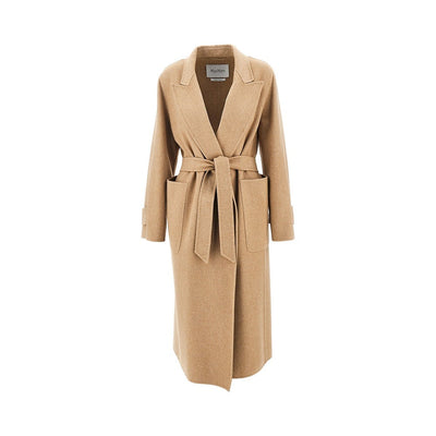 midi camel coat