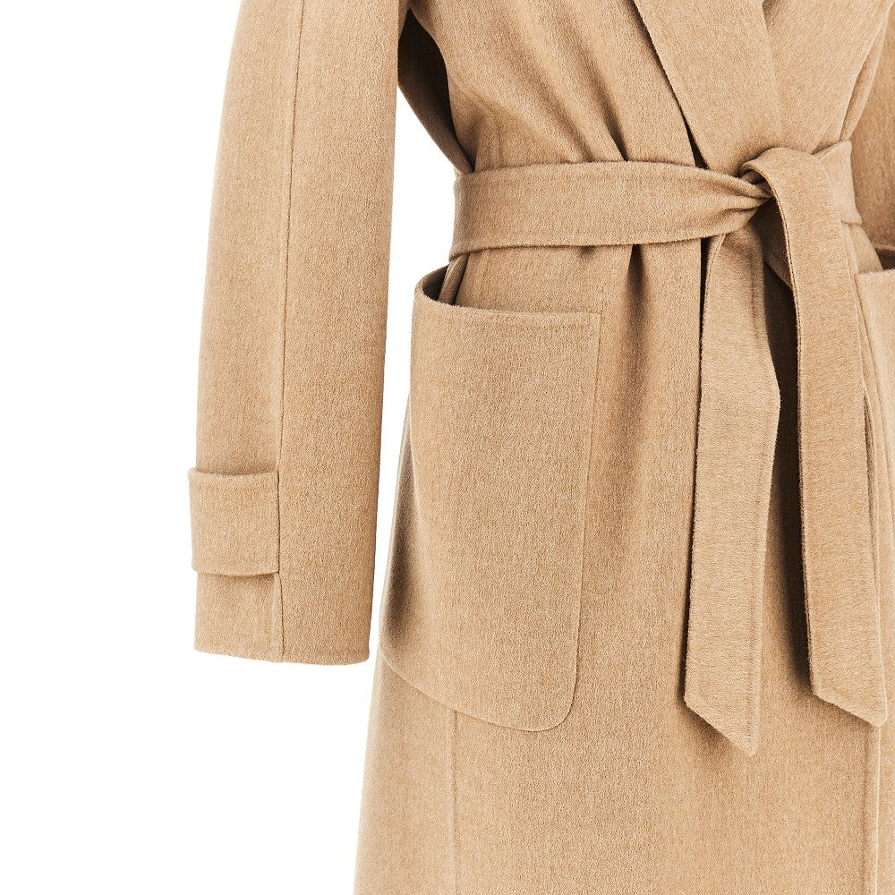 midi camel coat