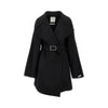 wool coat with belt