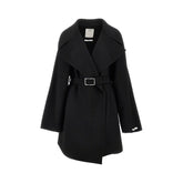 SPORTMAX 40 wool coat with belt
