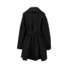 wool coat with belt