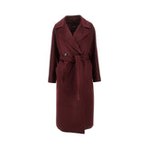 MAX MARA WEEKEND 44 wool drap coat with belt