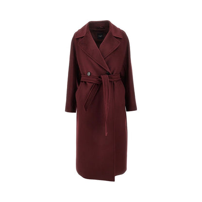 MAX MARA WEEKEND 44 wool drap coat with belt